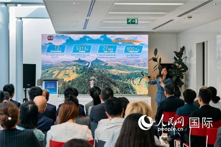 咸陽市招商局局長王苗致辭。