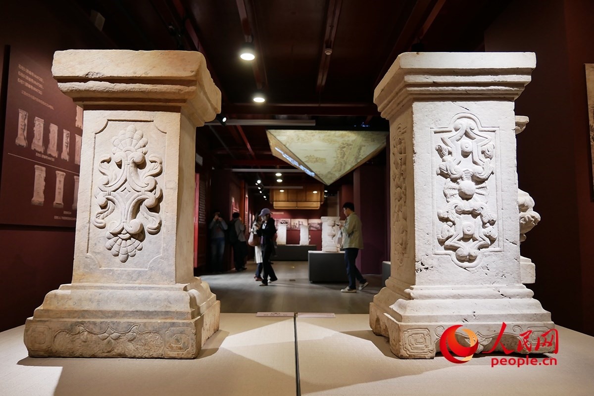 2023年回歸圓明園的石柱。人民網(wǎng)記者 韋衍行攝