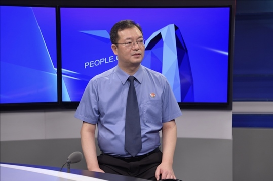 福建省泉州市人民檢察院檢察長施建清。人民網(wǎng)記者 王曉嘯攝