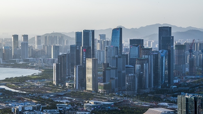 圖為深圳前海城市風光。