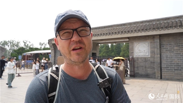 圖為德國籍游客安德烈亞斯·西伯特。人民網(wǎng)記者 吳超嵐攝