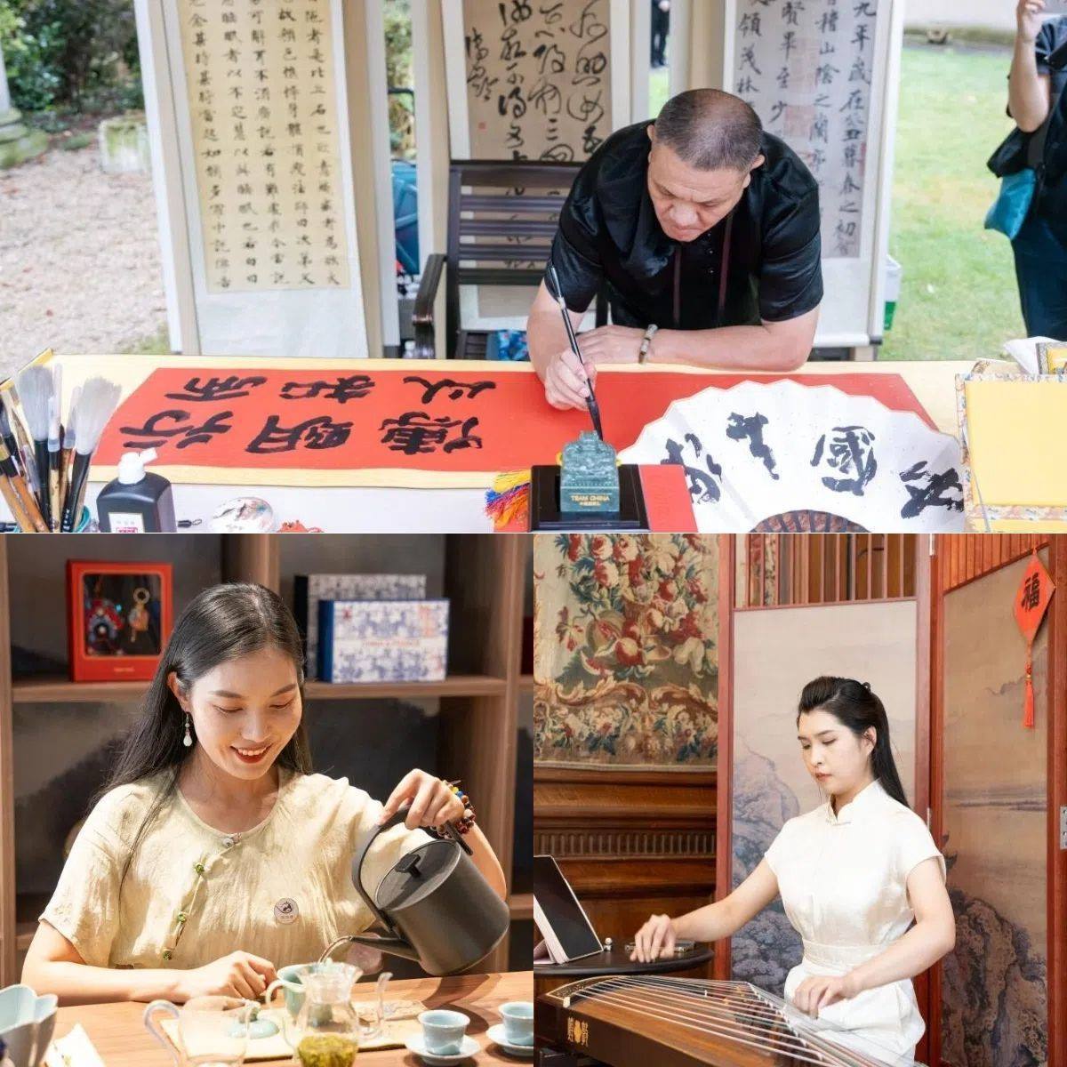 中國非遺與傳統(tǒng)文化展區(qū)引人入勝。 “中國之家”供圖