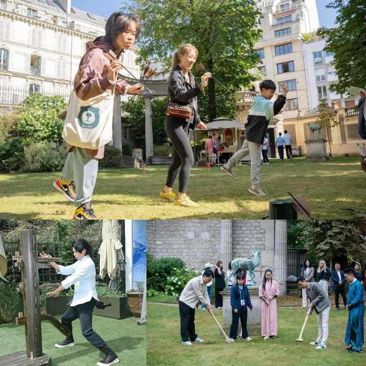 中國傳統(tǒng)體育項(xiàng)目互動(dòng)體驗(yàn)區(qū)樂趣橫生?！爸袊摇惫﹫D