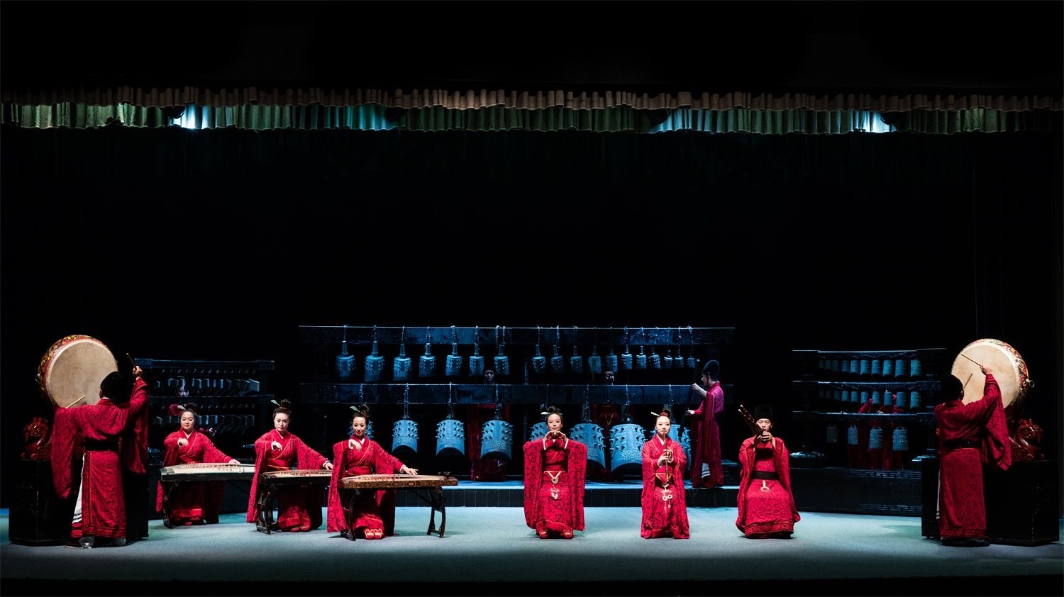 “華夏正聲——中原音樂考古復(fù)原展演”現(xiàn)場。河南博物院供圖