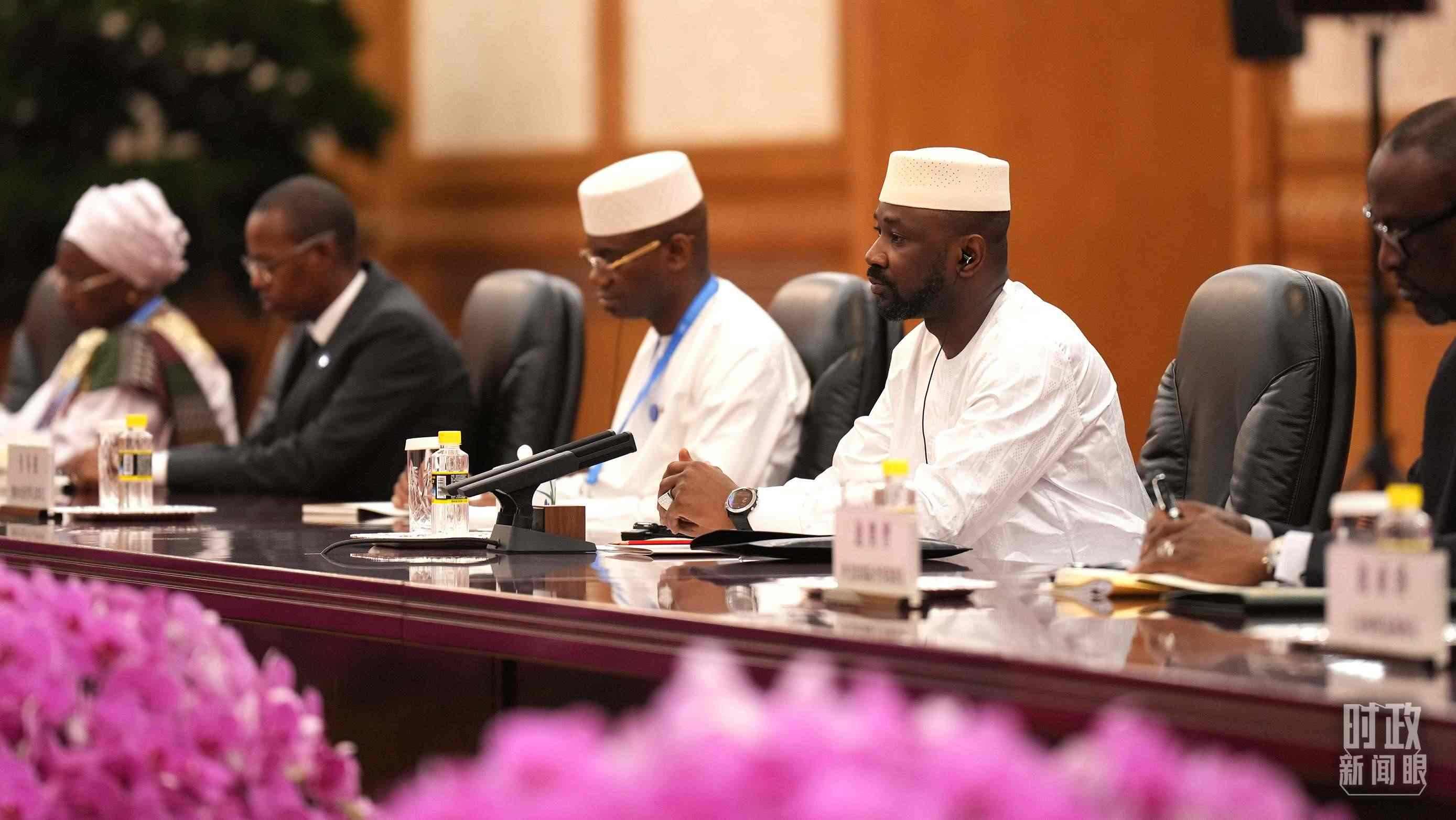 △馬里總統(tǒng)戈伊塔。（總臺記者李晉拍攝）