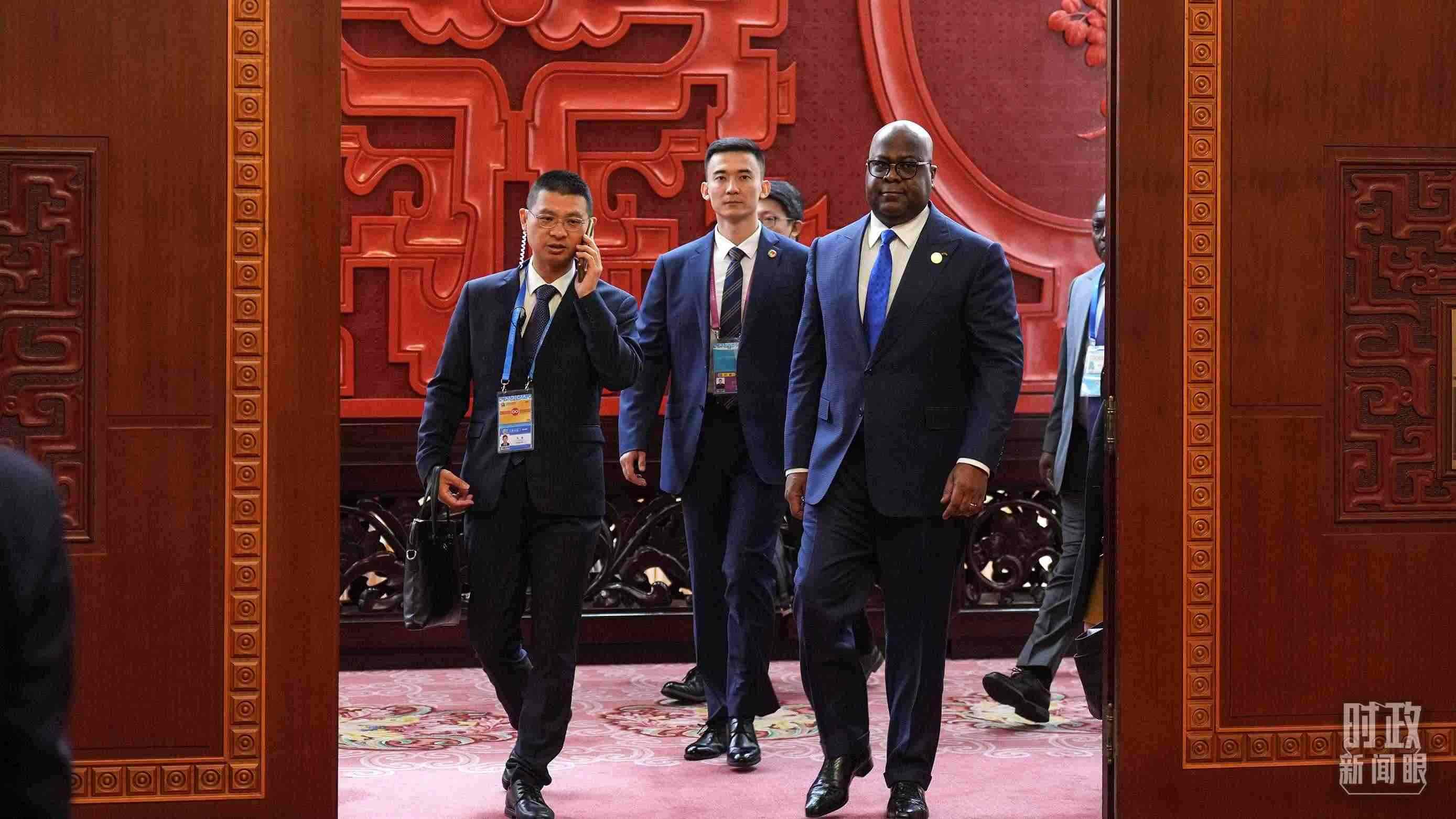 △剛果（金）總統(tǒng)齊塞克迪。（總臺記者李晉拍攝）