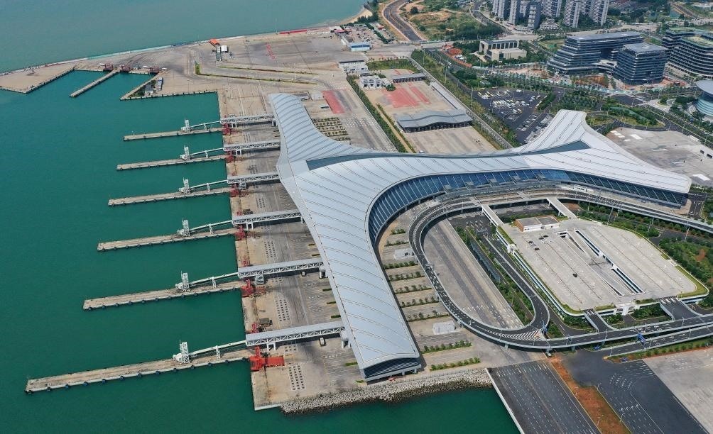 這是已經(jīng)停航的?？谛潞８郏?月4日攝，無人機(jī)照片）。新華社記者 郭程 攝