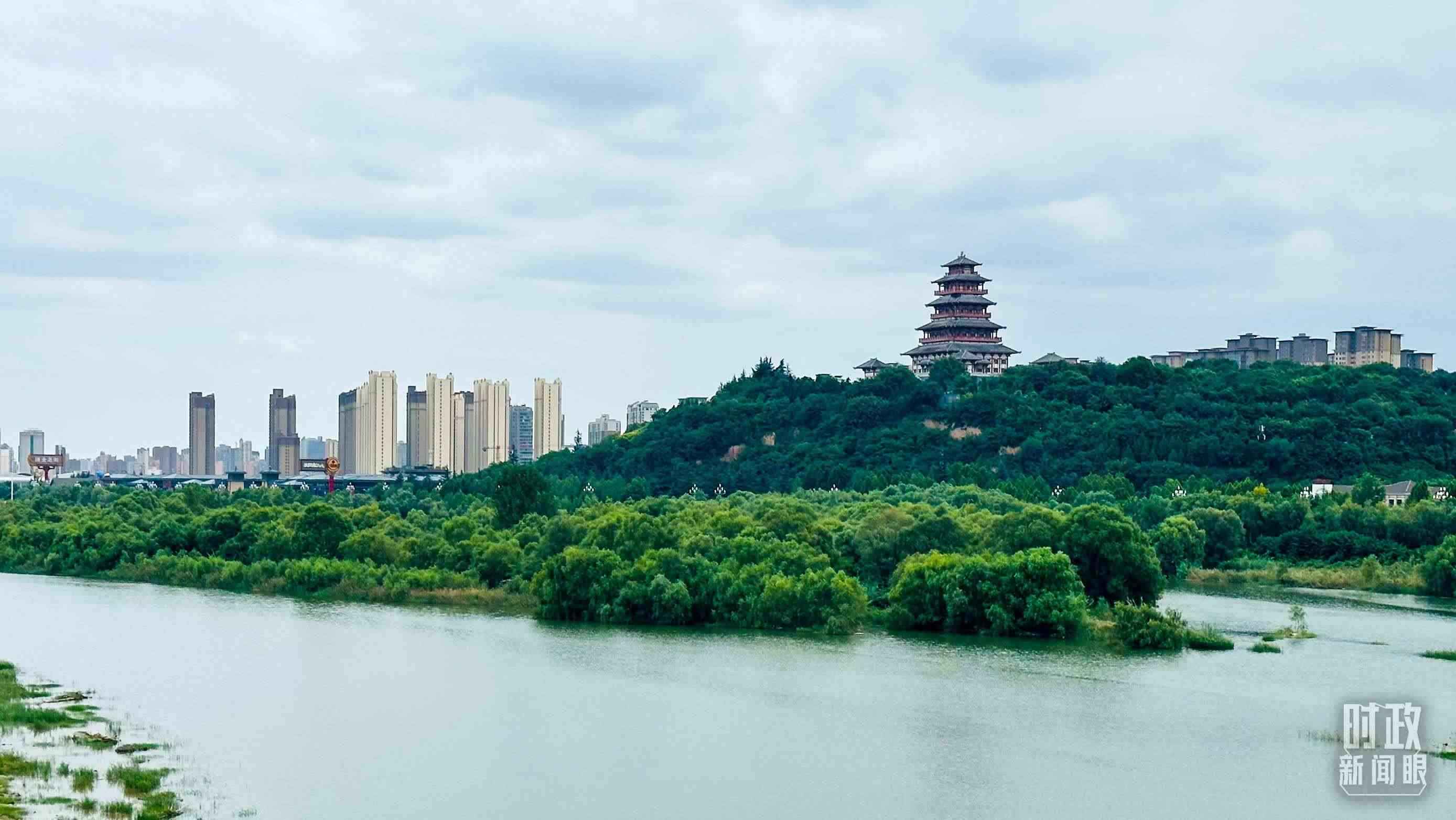 △黃河的第一大支流——渭河。（總臺央視記者范一鳴拍攝）