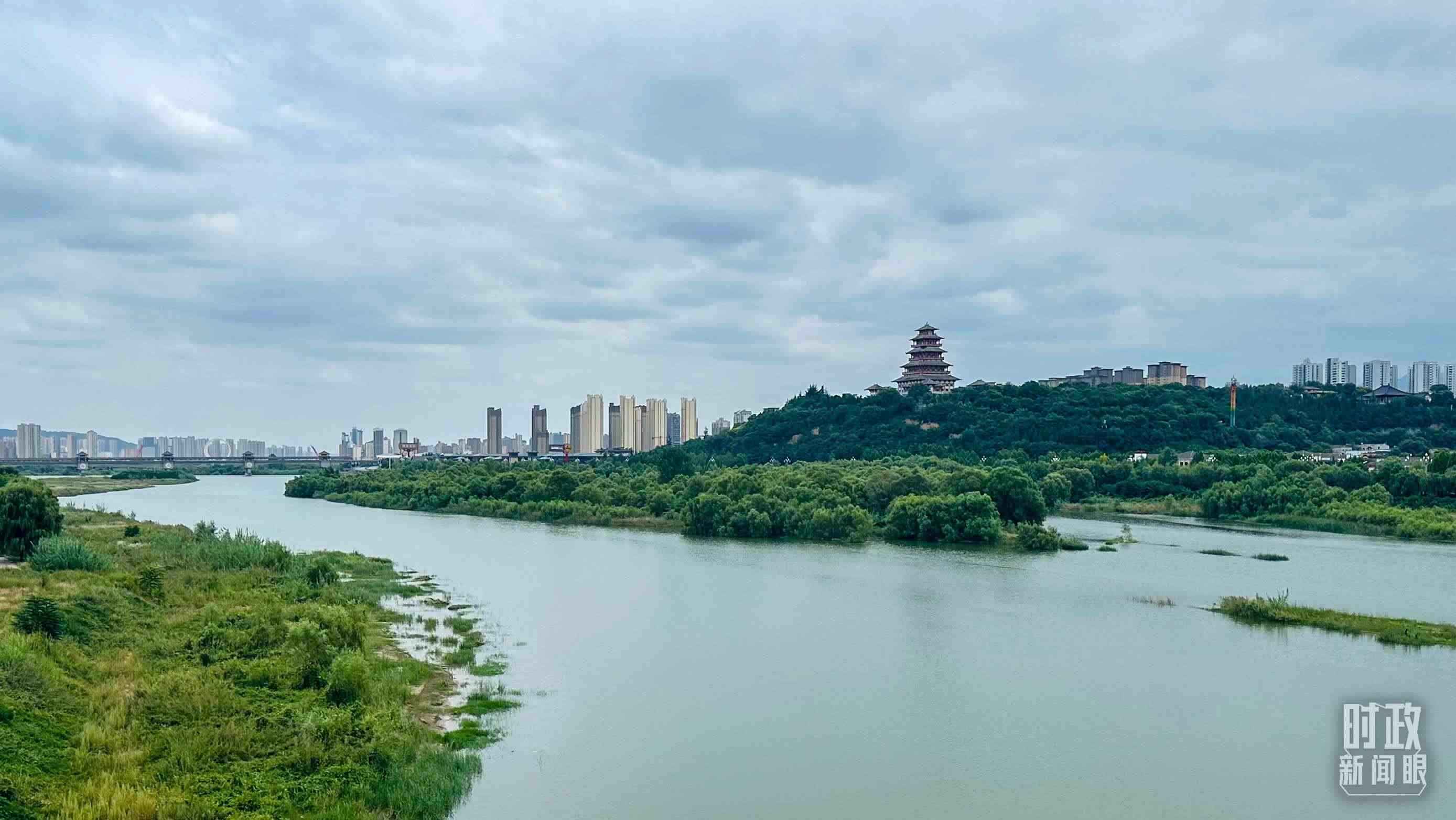 △ 渭河。（總臺央視記者范一鳴拍攝）