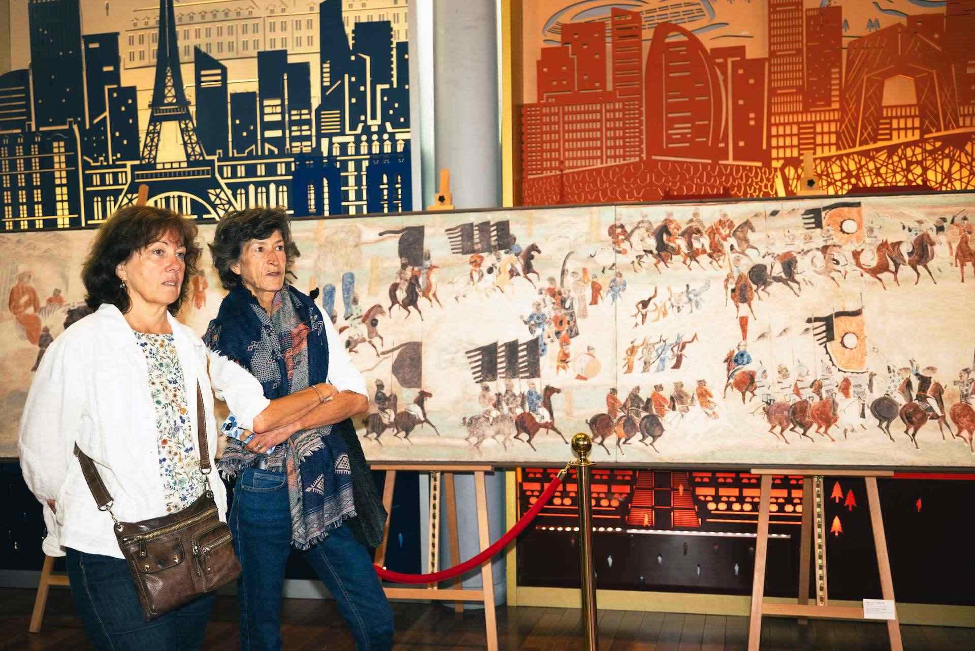 “絲路丹青——絲綢之路沿線壁畫傳摹展”在巴黎中國文化中心隆重開幕。中國藝術(shù)研究院供圖