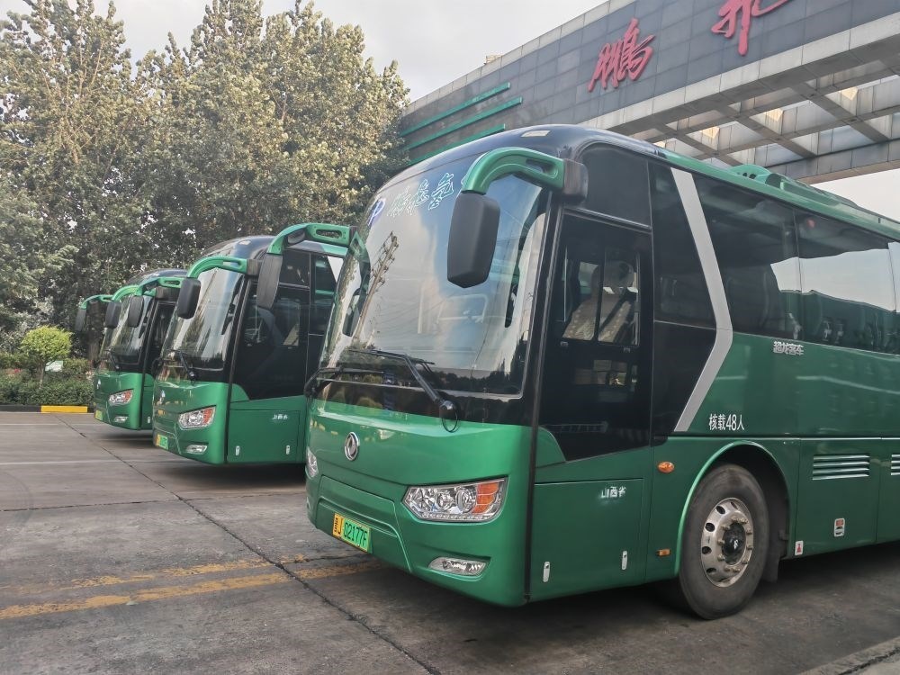 2024年9月4日拍攝的鵬飛集團(tuán)的氫能大巴車(chē)。新華社記者 王勁玉 攝