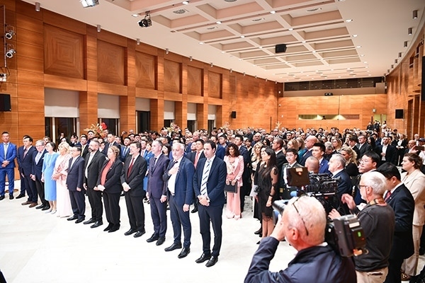 招待會現(xiàn)場。孫瑋 攝