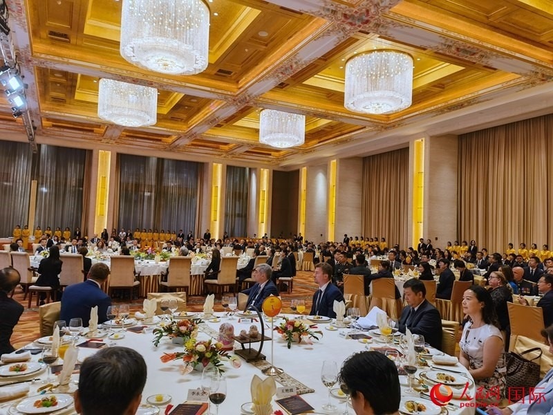 慶祝中俄建交75周年招待會在京舉行。人民網(wǎng)記者 李明琪攝