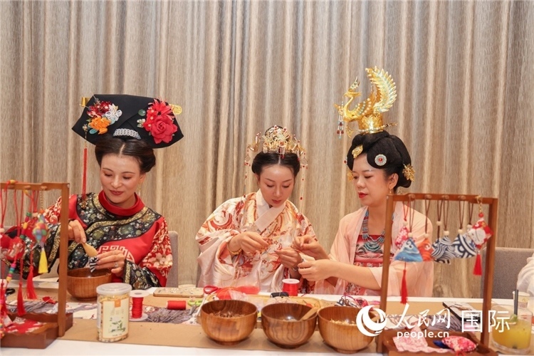 中國(guó)傳統(tǒng)文化展示。人民網(wǎng)記者任皓宇攝