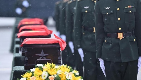 2023年11月，第十批在韓中國人民志愿軍烈士遺骸回到祖國