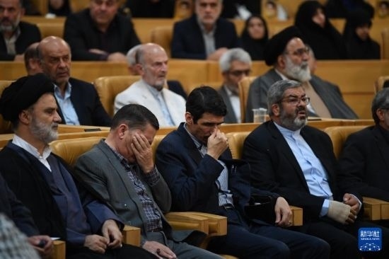 這是10月7日在伊朗首都德黑蘭拍攝的第七屆聲援巴勒斯坦兒童和青少年國際會議現(xiàn)場。新華社記者 沙達提 攝