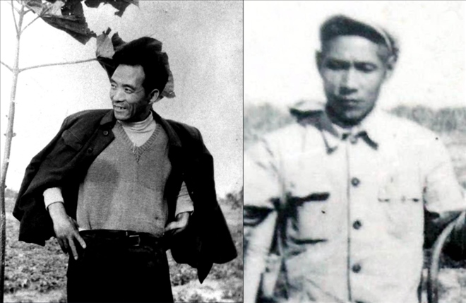 拼版照片：左圖為焦裕祿資料照片；右圖為谷文昌資料照片。
