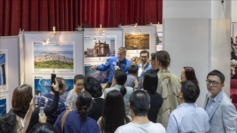 5月29日，“宇宙·金磚國家”圖片巡回展在北京舉辦，活動現(xiàn)場吸引了眾多中國觀眾。北京俄羅斯文化中心供圖