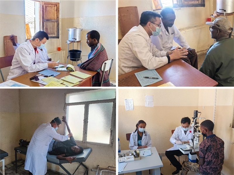 中國第17批援厄立特里亞醫(yī)療隊(duì)在科倫醫(yī)院開展巡診活動。中國第17批援厄立特里亞醫(yī)療隊(duì)供圖