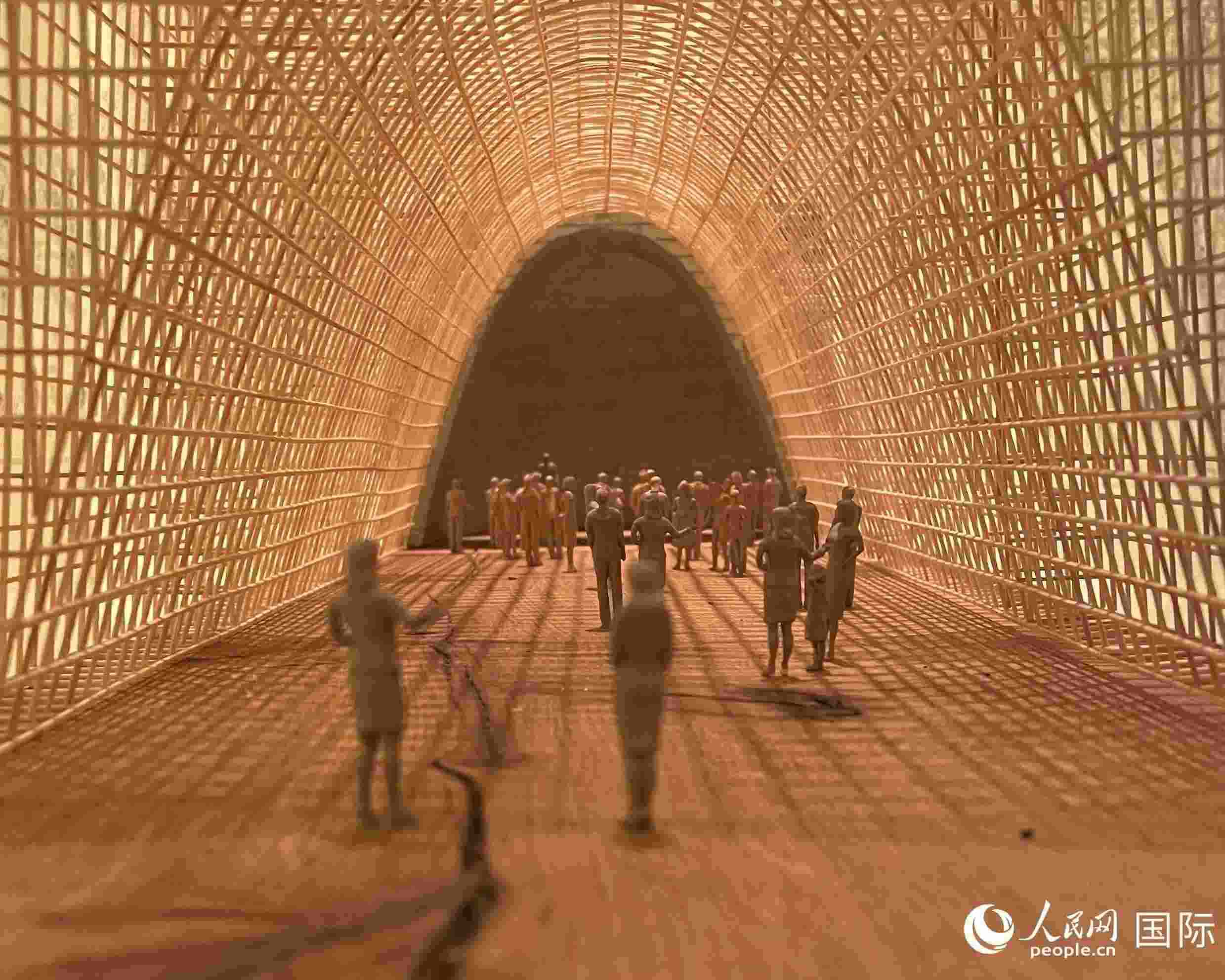 作品模型。人民網(wǎng) 鄭蘅夏攝