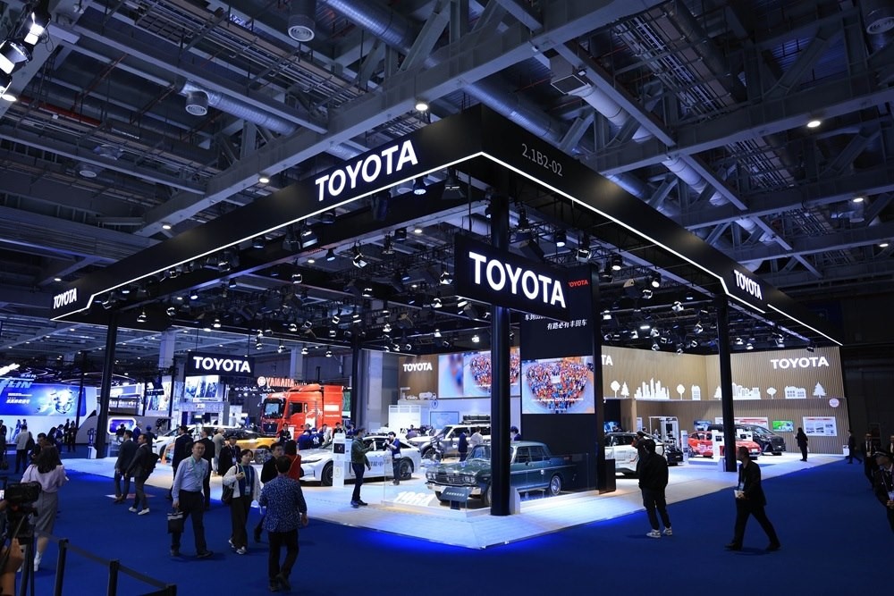 第七屆進博會豐田展臺。人民網(wǎng)記者 車柯蒙攝