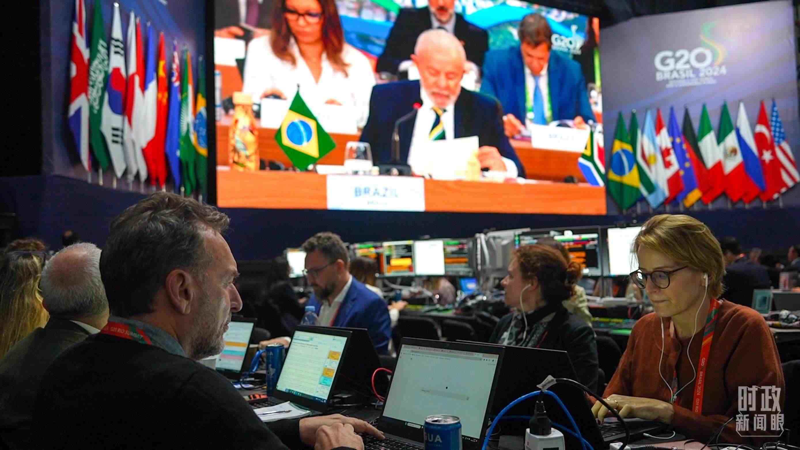 △G20里約峰會媒體中心。（總臺央視記者盧心雨拍攝）