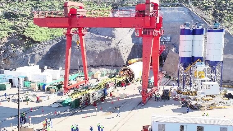 項(xiàng)目步進(jìn)現(xiàn)場(chǎng)。中水電十一局供圖