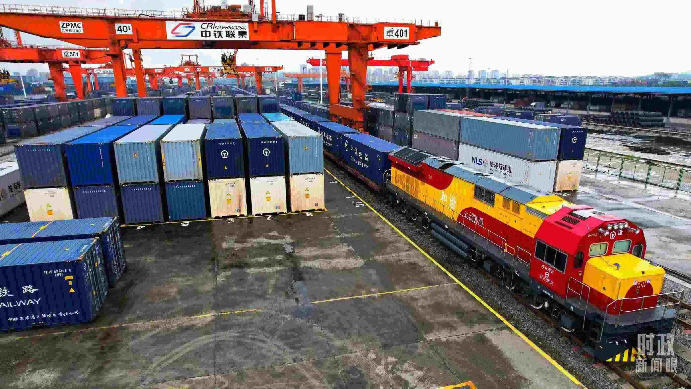 △重慶國(guó)際物流樞紐園區(qū)。（總臺(tái)記者劉雨拍攝）