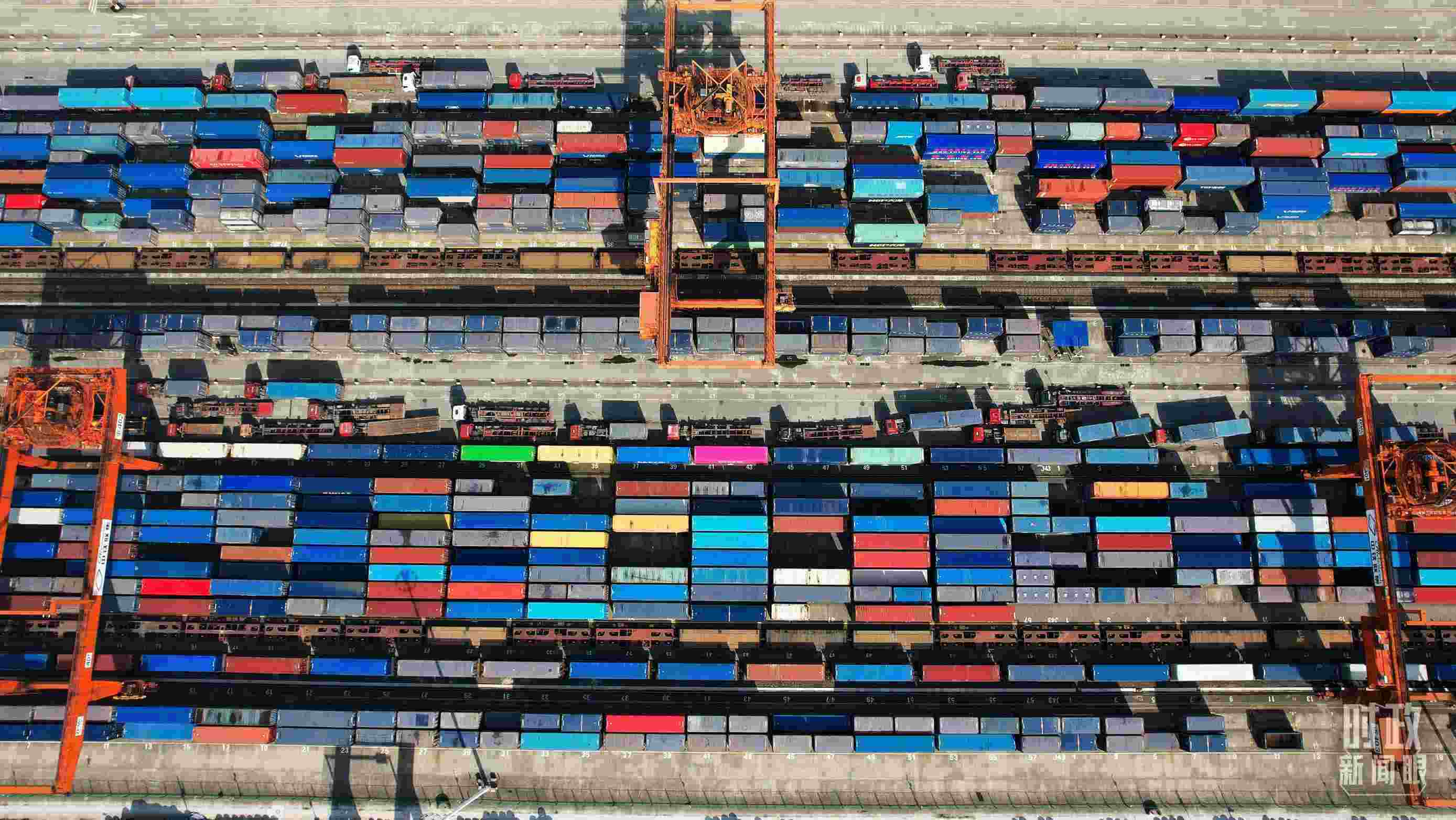 △重慶國(guó)際物流樞紐園區(qū)。（總臺(tái)央視記者范凱拍攝）