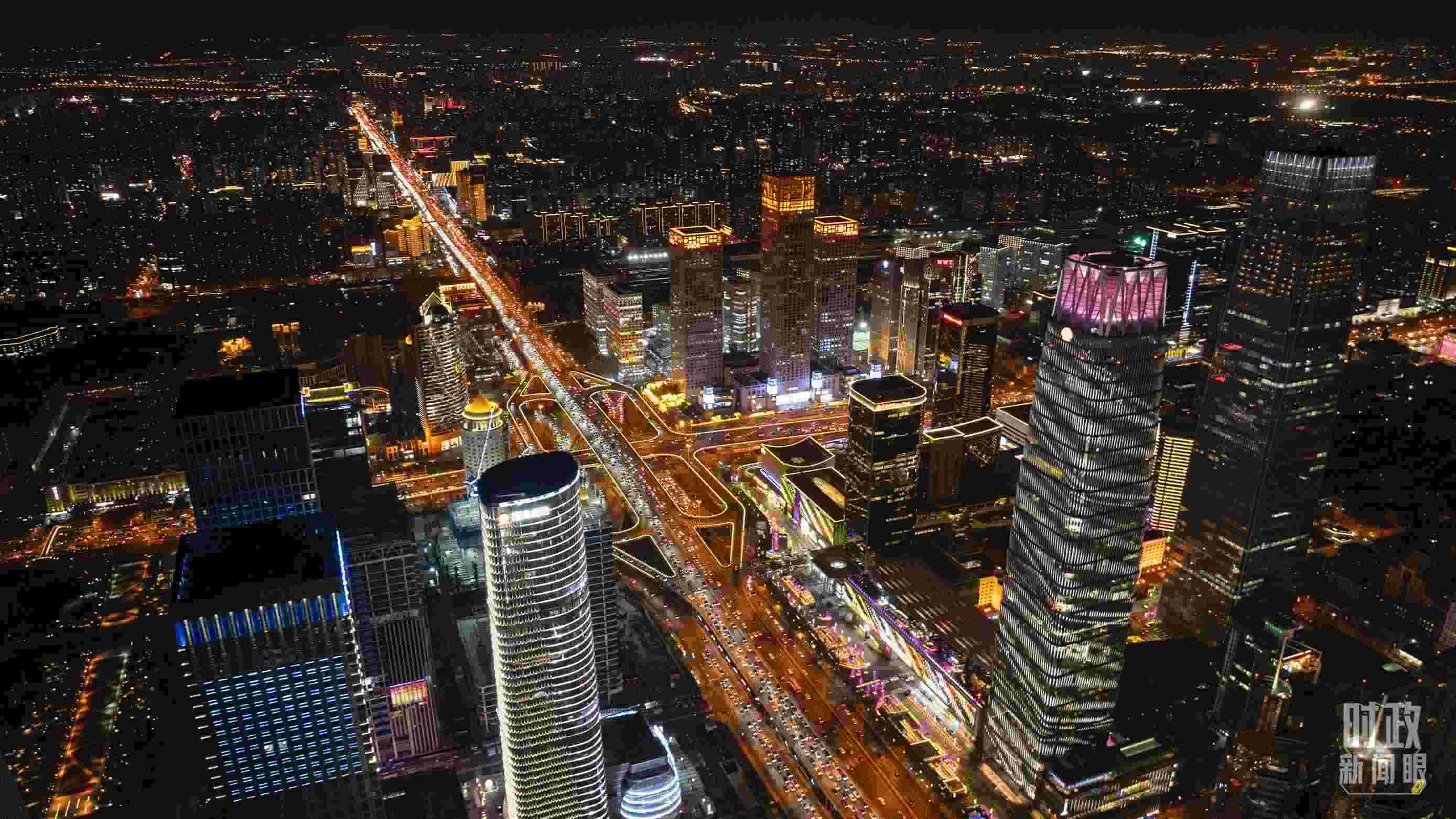 △北京CBD（中央商務(wù)區(qū)）。（總臺記者郭增浩拍攝）