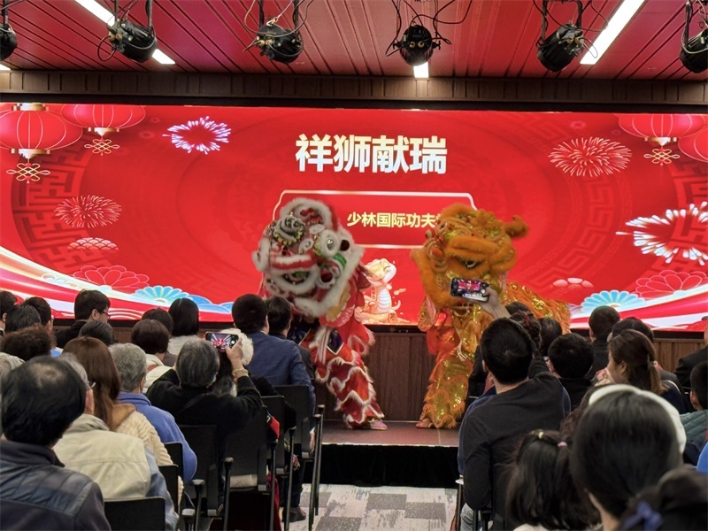 活動現(xiàn)場舞獅表演。主辦方供圖