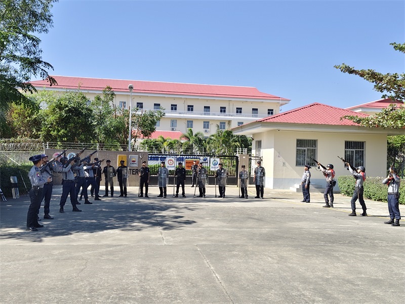 馬德島港港口設(shè)施安全聯(lián)合演習(xí)現(xiàn)場 -中緬油氣管道公司供圖
