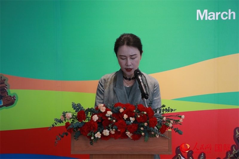 華彬文化基金會(huì)秘書長(zhǎng)盧戰(zhàn)發(fā)表講話。朱瀟逸攝