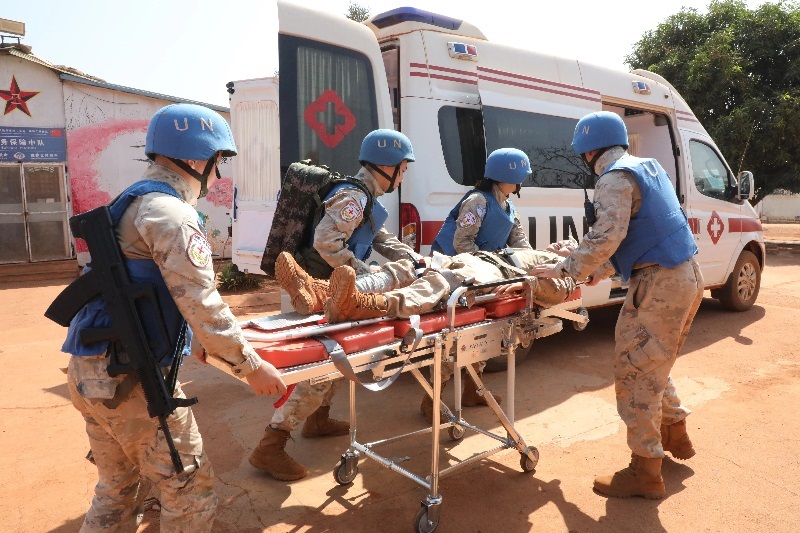 演練現(xiàn)場。張曉昆攝。