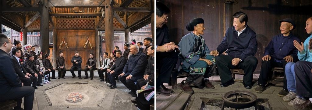 左圖由新華社記者謝環(huán)馳拍攝；右圖由新華社記者蘭紅光拍攝。