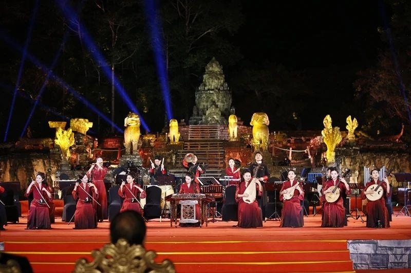 2024年1月13日，在柬埔寨暹粒舉行的“中柬人文交流年”啟動儀式。