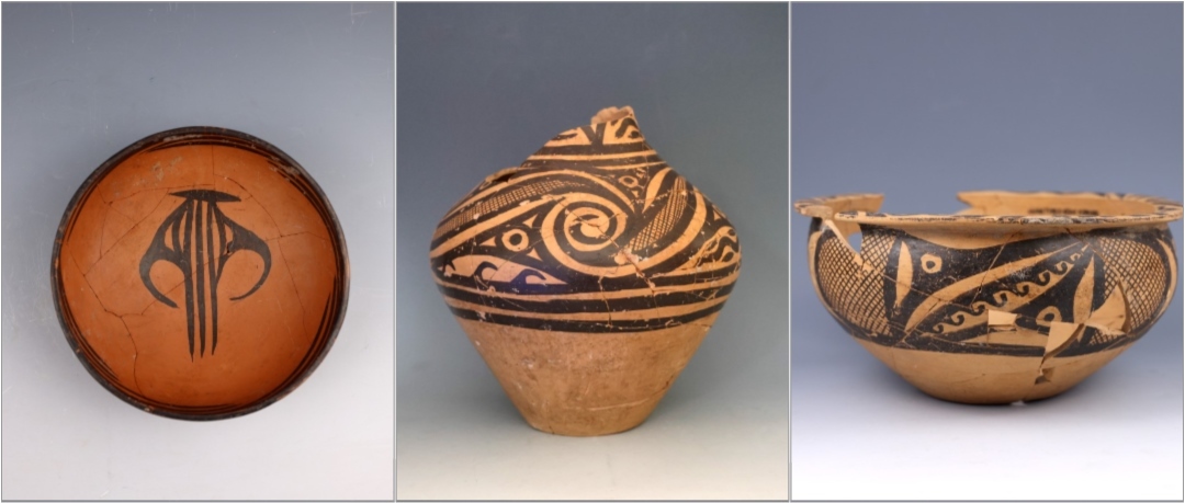 甘肅臨洮寺洼遺址出土的馬家窯類型彩陶。全國(guó)十大考古新發(fā)現(xiàn)活動(dòng)辦公室供圖