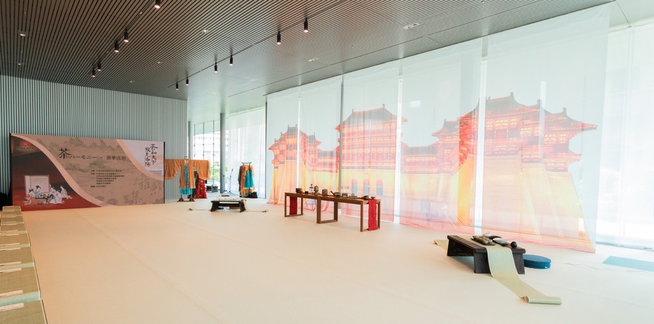 “茶和天下 豫見(jiàn)洛陽(yáng)”雅集空間。中國(guó)駐大阪旅游辦事處供圖