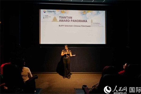 天壇映像全球巡展·倫敦站放映現場。楊浩鵬攝