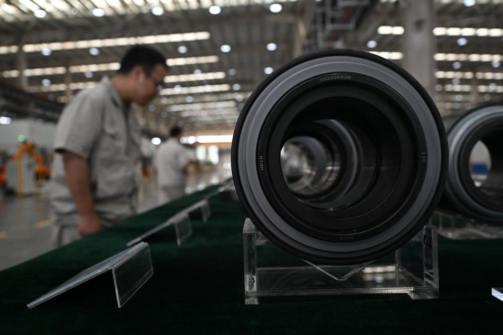 這是洛陽軸承集團(tuán)股份有限公司生產(chǎn)的軸承產(chǎn)品。新華社記者 李嘉南 攝