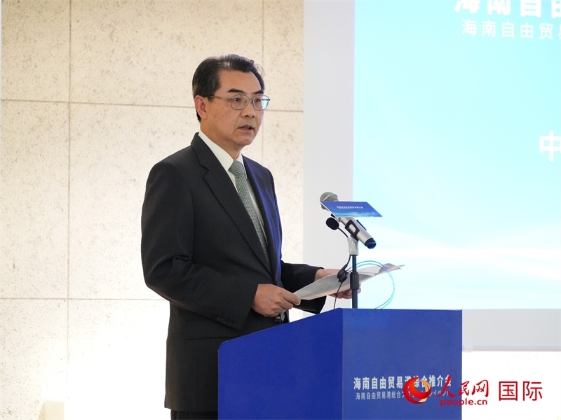 中國(guó)駐日本大使吳江浩致辭。人民網(wǎng) 許可攝